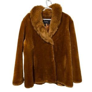 Vintage 90s Y2K Terry Lewis Classic Luxuries Faux Fur Coat